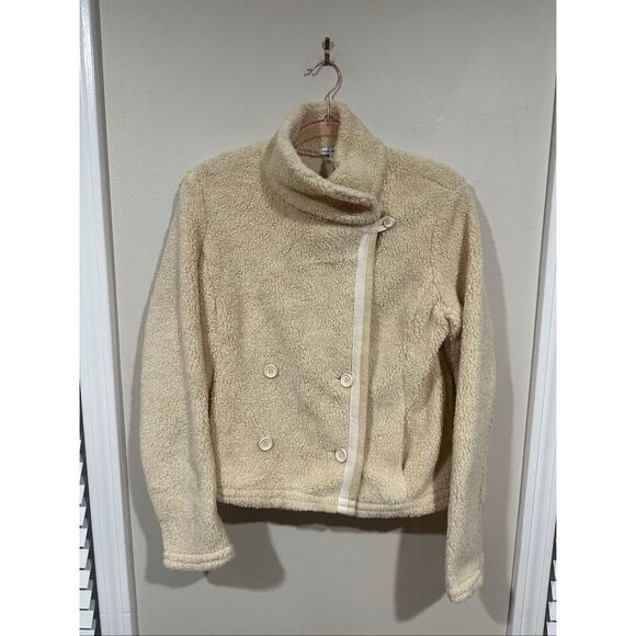 James Perse Jackets & Blazers - NWT Standard James Perse Shrunken Sherpa Jacket Natural Cream Size 3 (Large) $47